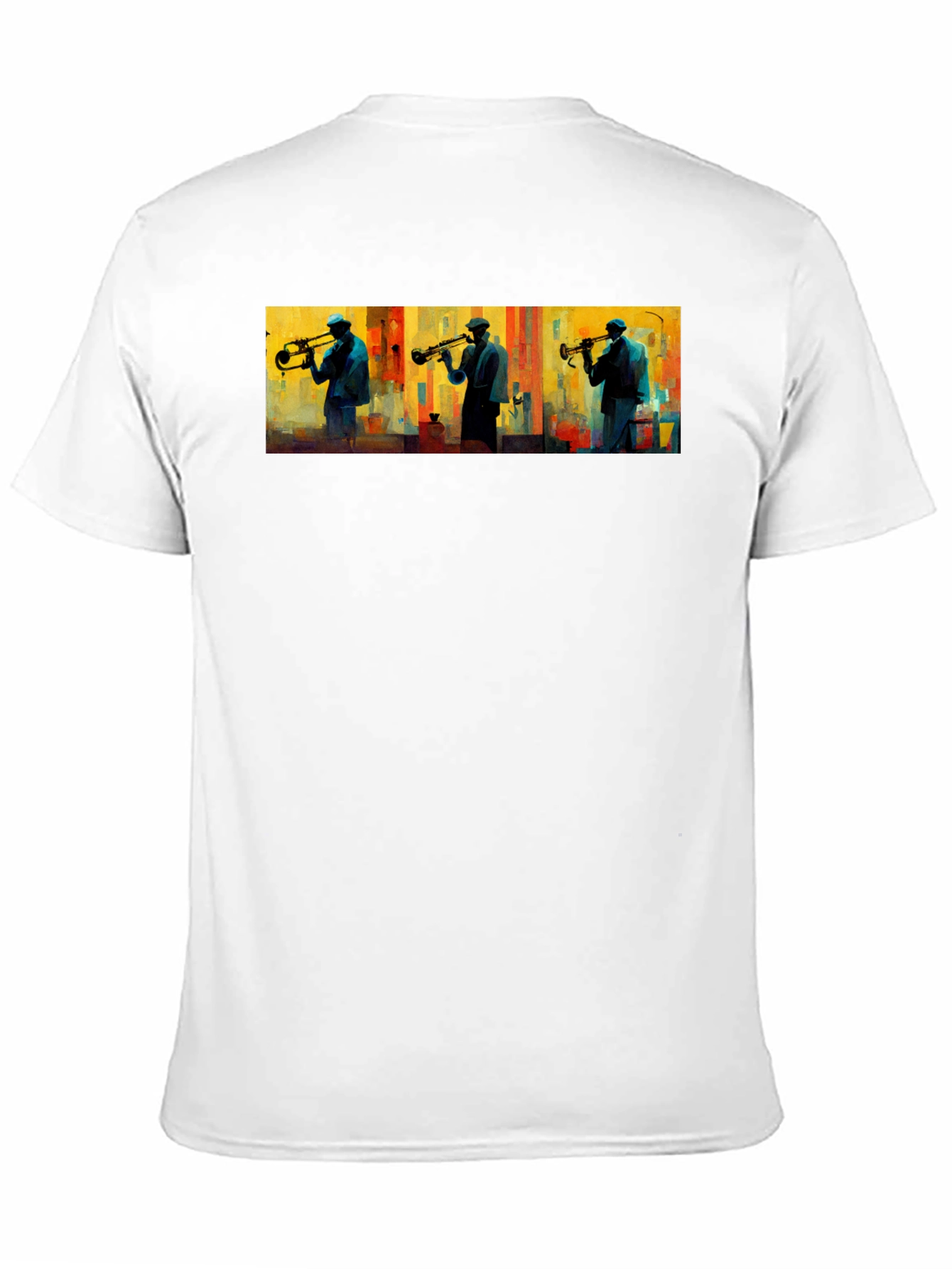 Jazz Trumpet Player Graphic Tee - Black