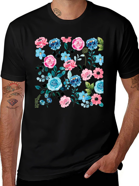 Floral Print T-Shirt - Stylish and Comfortable