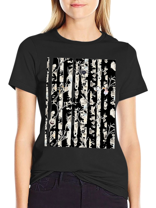Halloween Tree Black T-Shirt