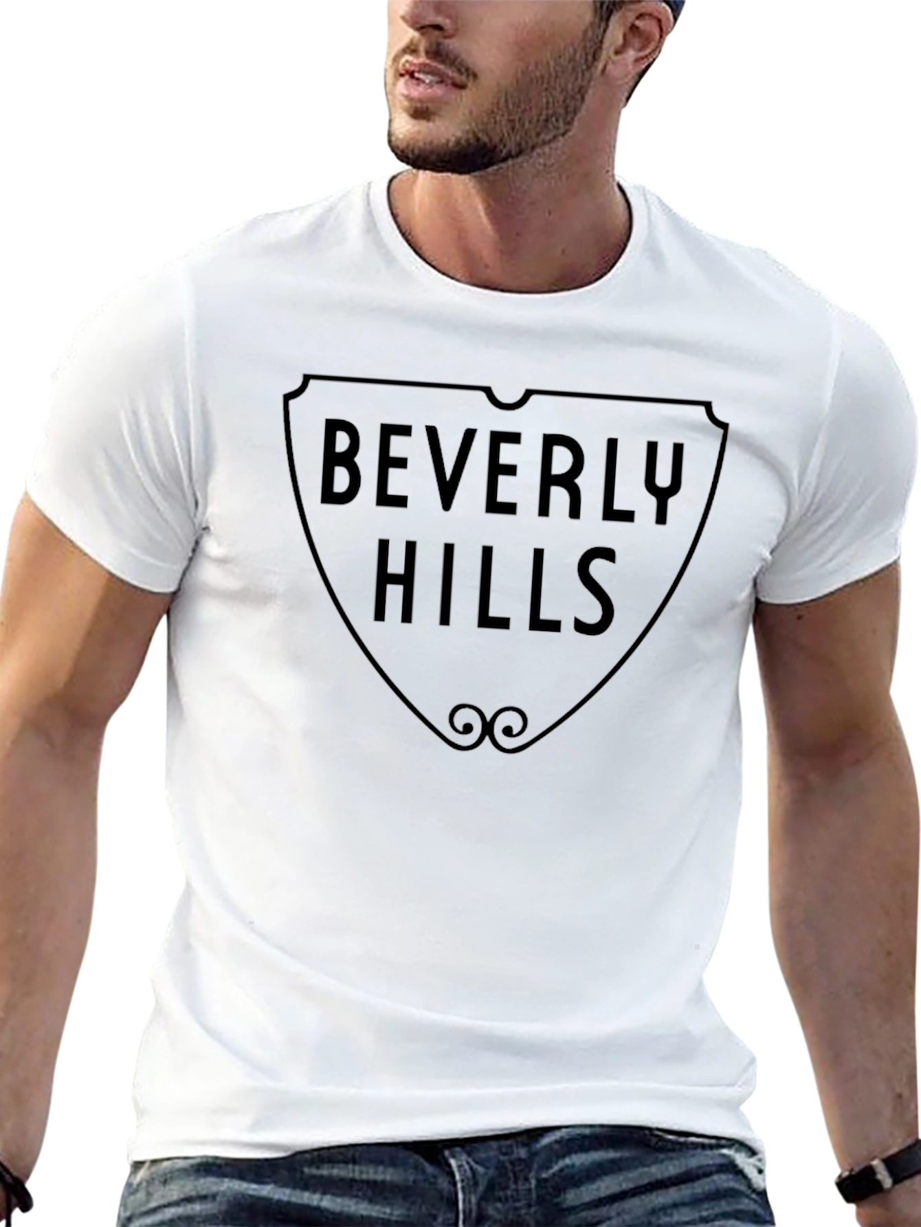 Beverly Hills Shield T-Shirt - Classic Style