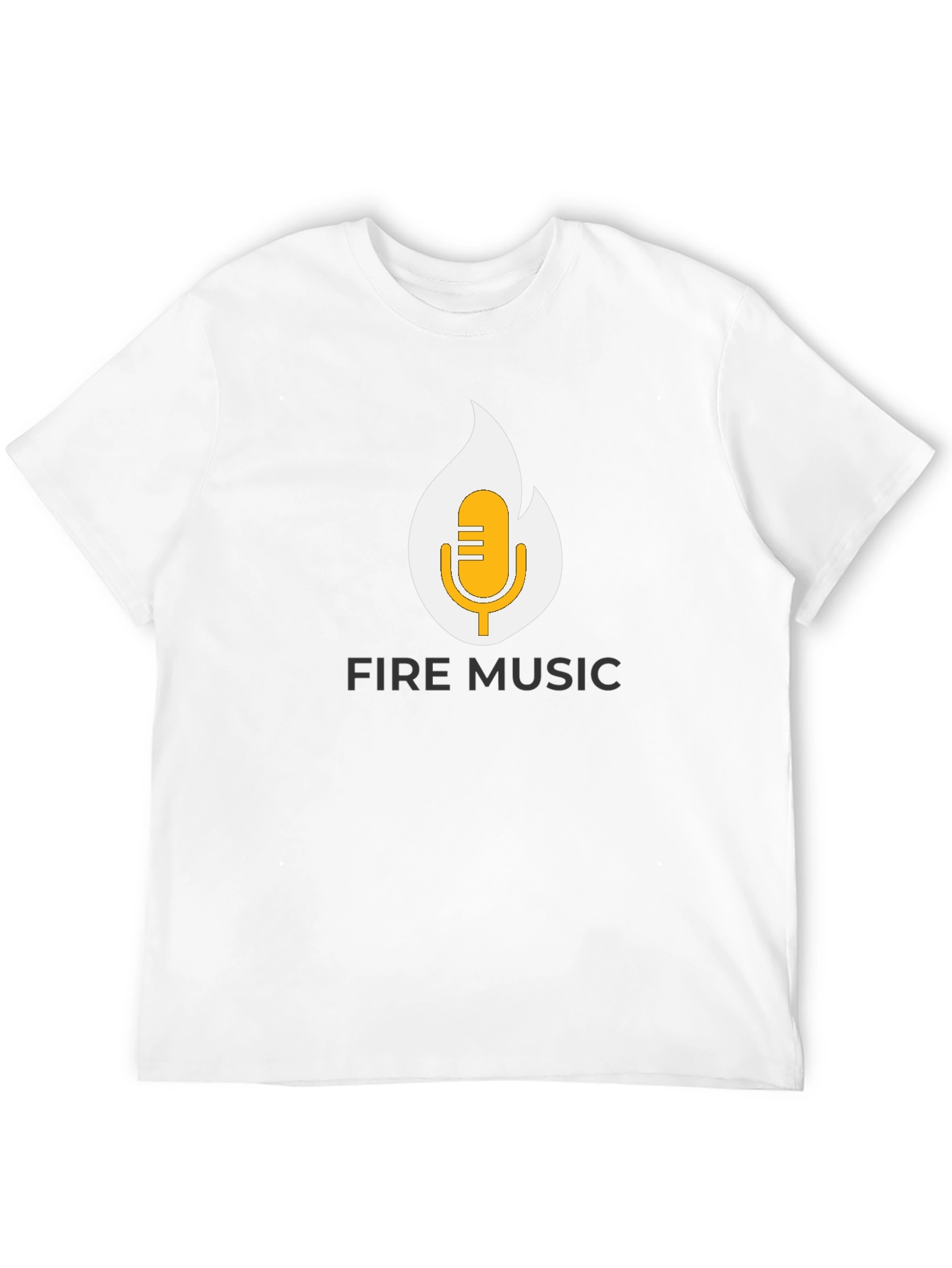 Fire Music T-Shirt - Black Graphic Tee
