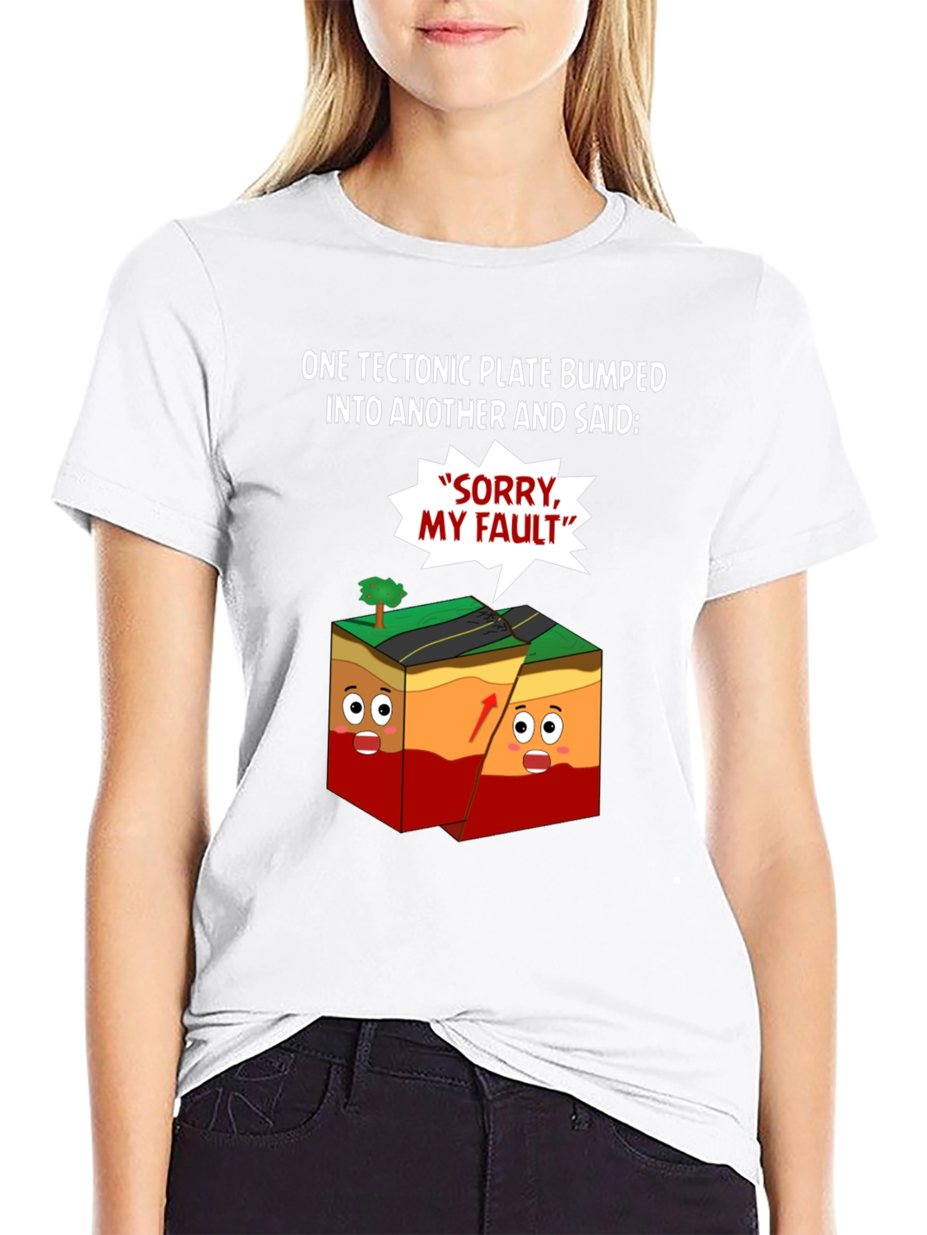 Tectonic Plate Humor T-Shirt - Geology Pun Tee