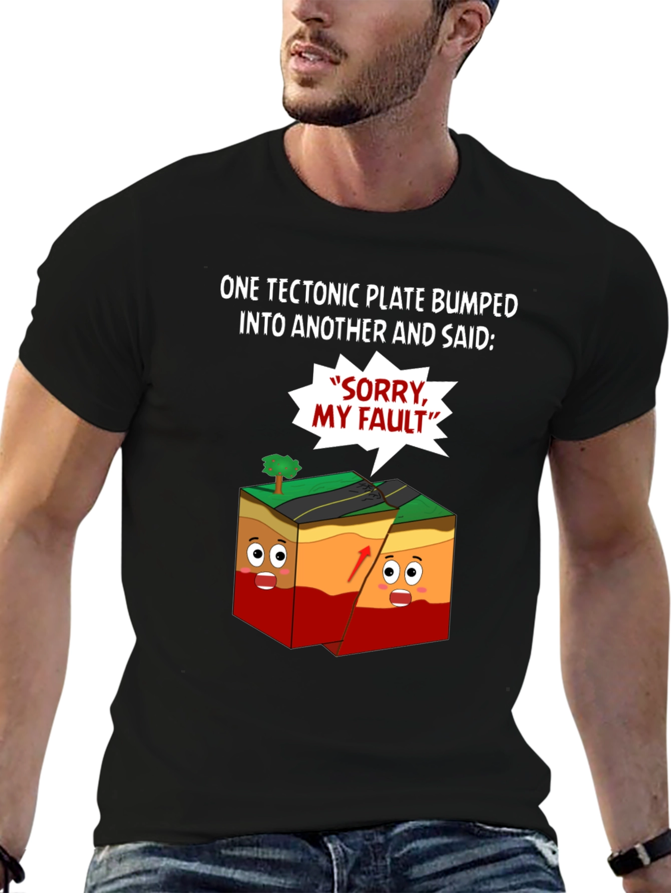 Tectonic Plate Humor T-Shirt - Geology Pun Tee