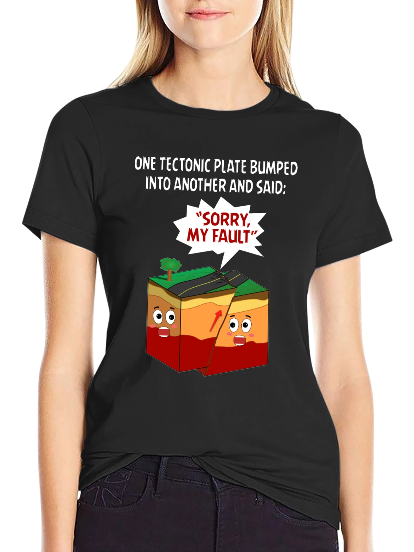 Tectonic Plate Humor T-Shirt - Geology Pun Tee