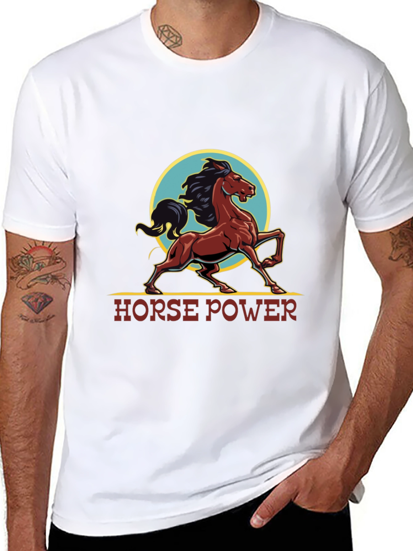 Horse Power Graphic Tee - Black T-Shirt
