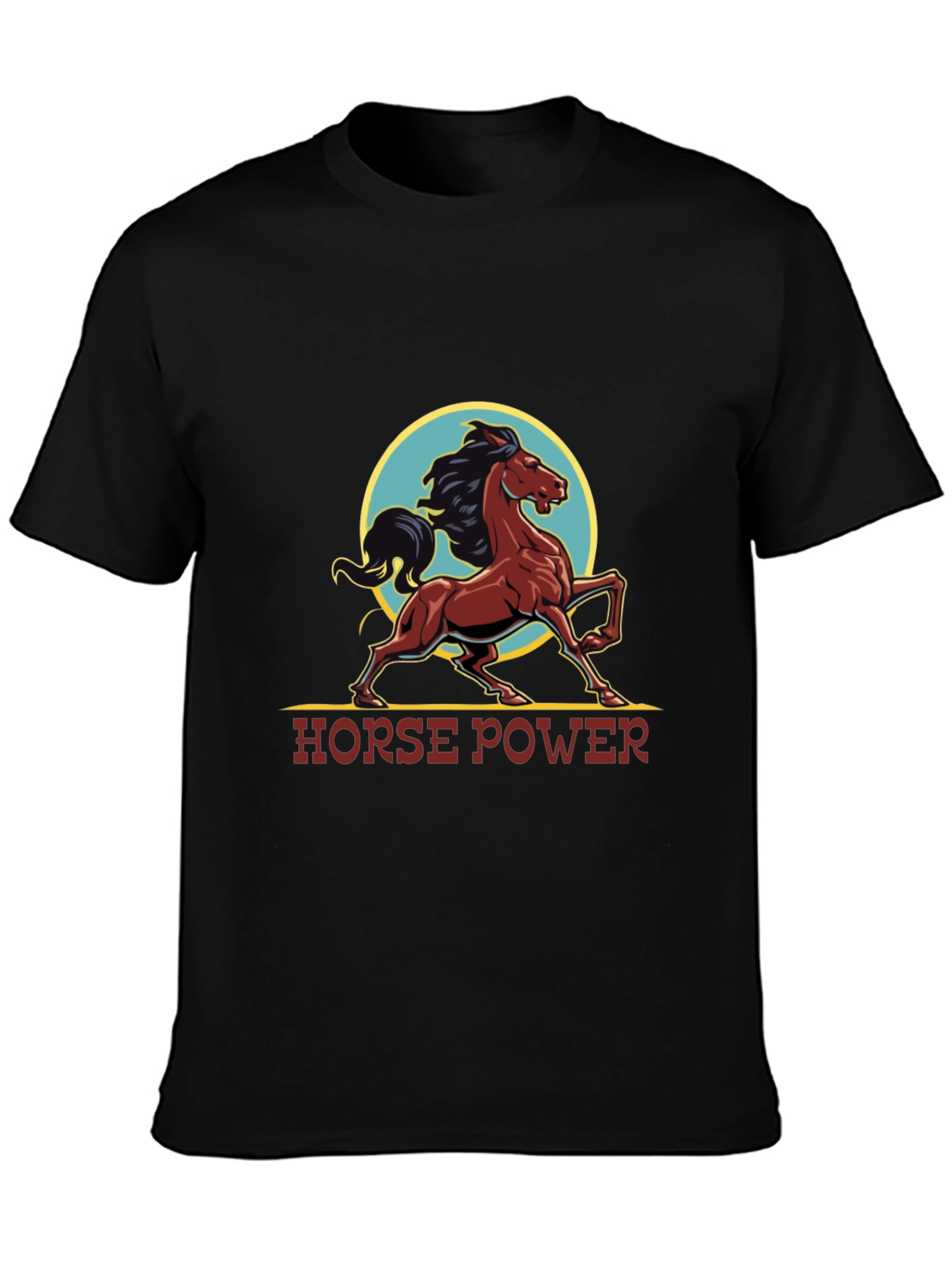 Horse Power Graphic Tee - Black T-Shirt