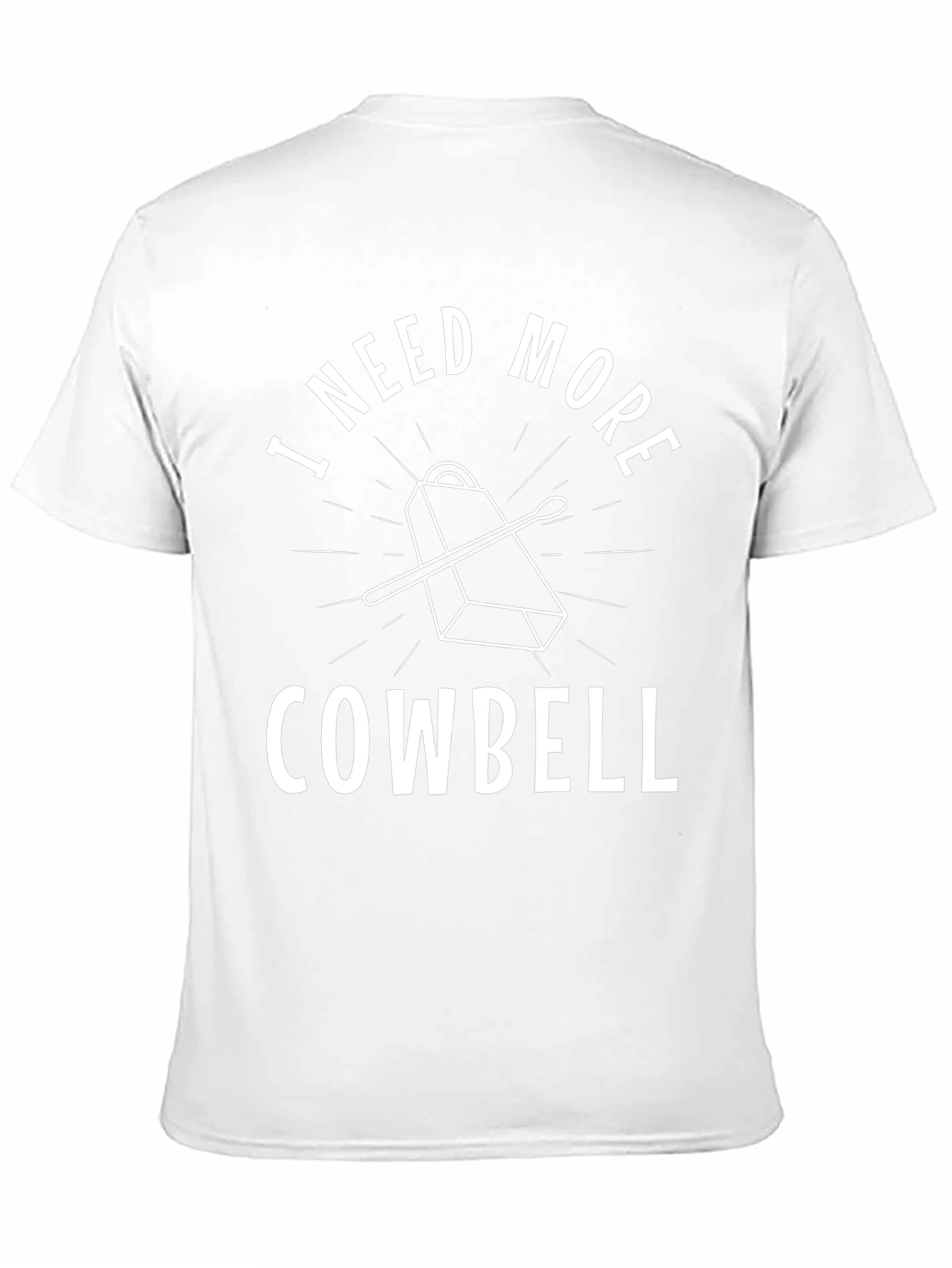 I Need More Cowbell Black T-Shirt