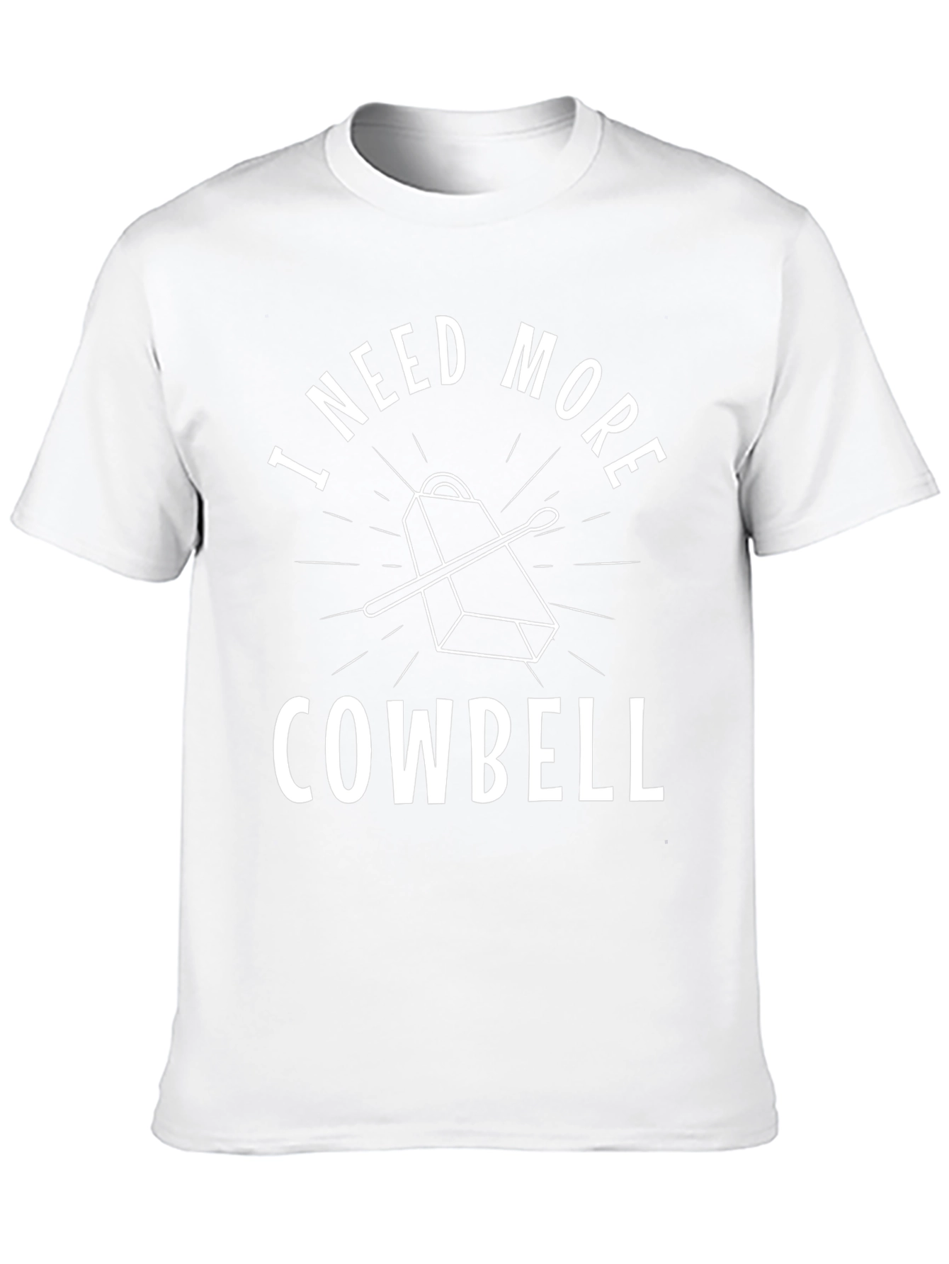 I Need More Cowbell Black T-Shirt