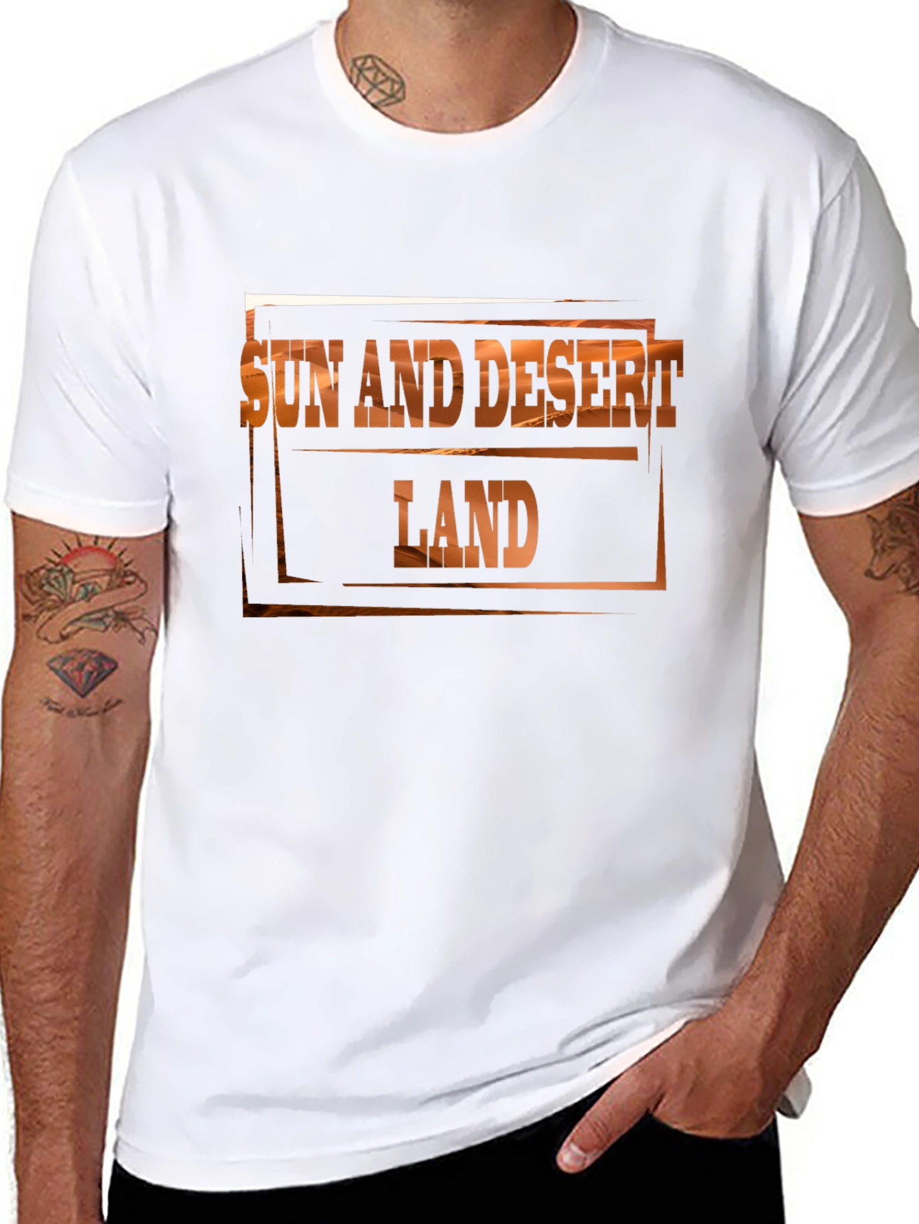 Sun and Desert Land Graphic Tee