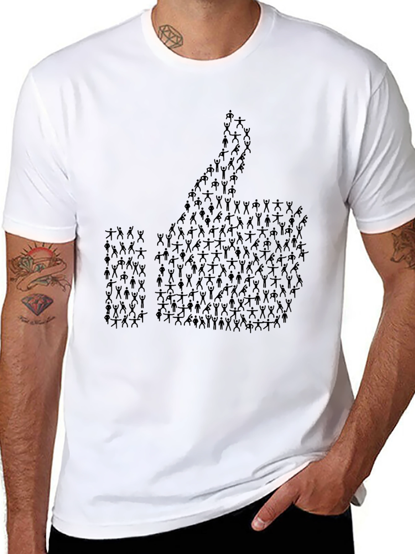 Like-Minded Black Graphic Tee