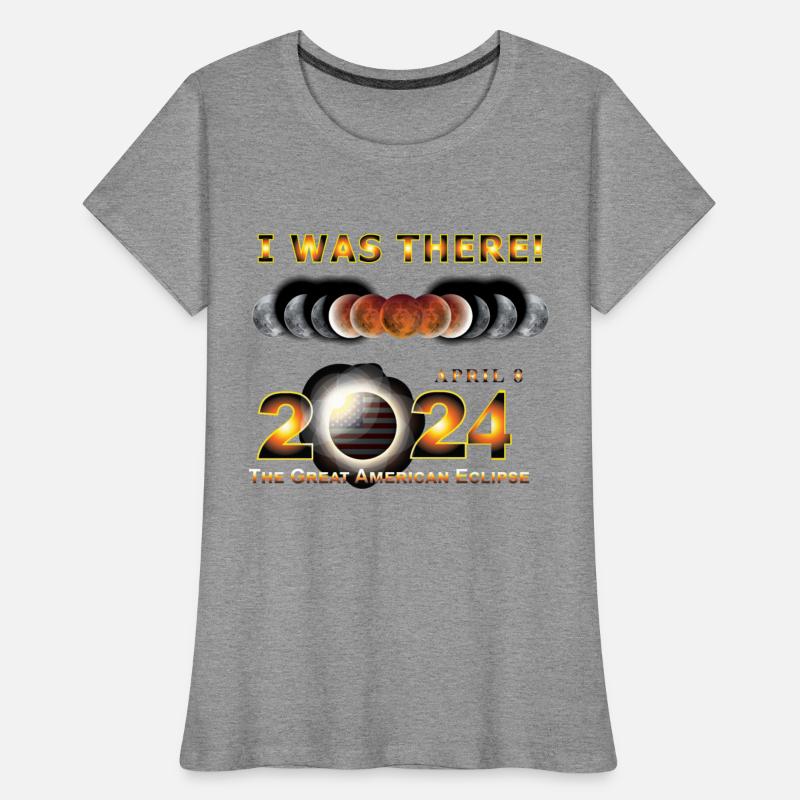 Total Eclipse 2024 I was There w Yellow Outline