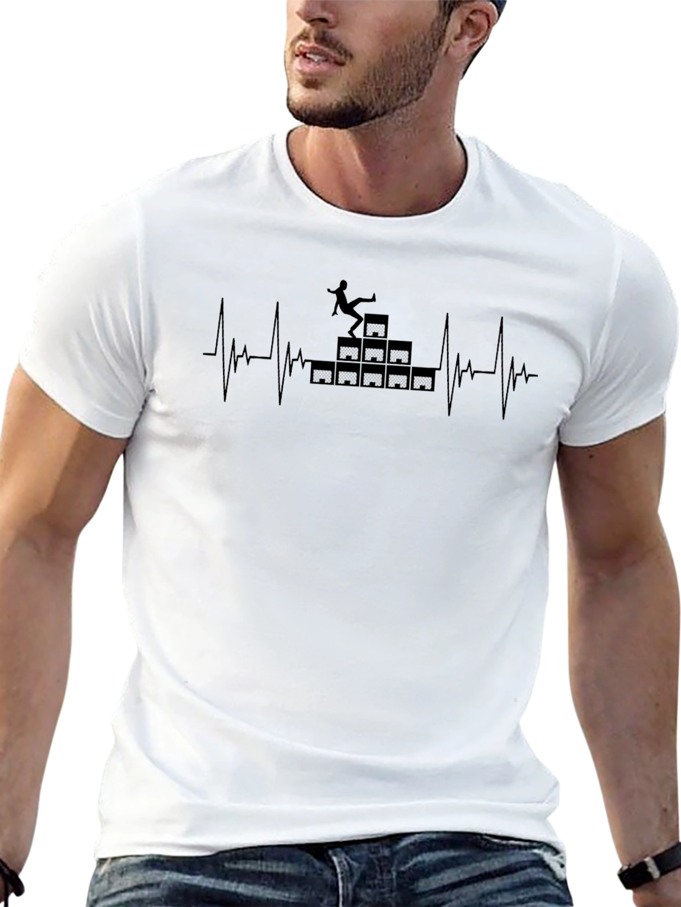Rigger Heartbeat T-Shirt - Warehouse Worker Tee