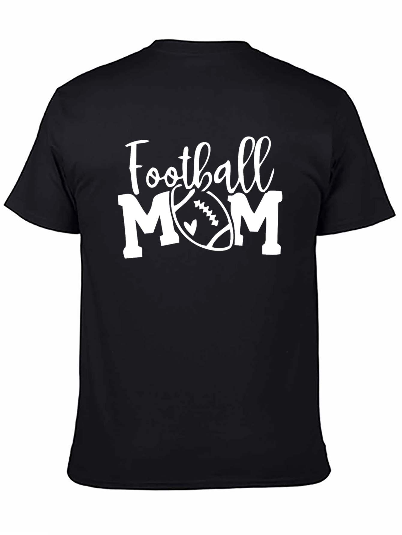 Football Mom Graphic Tee - Black Unisex T-Shirt