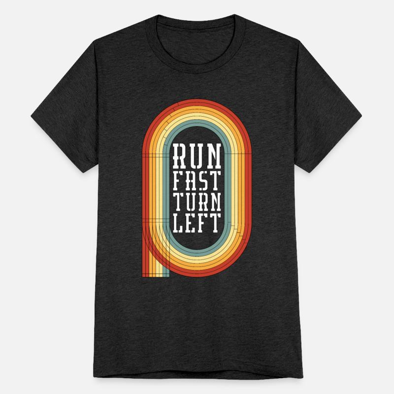 Track And Field Run Fast Turn Left Retro Sprinting
