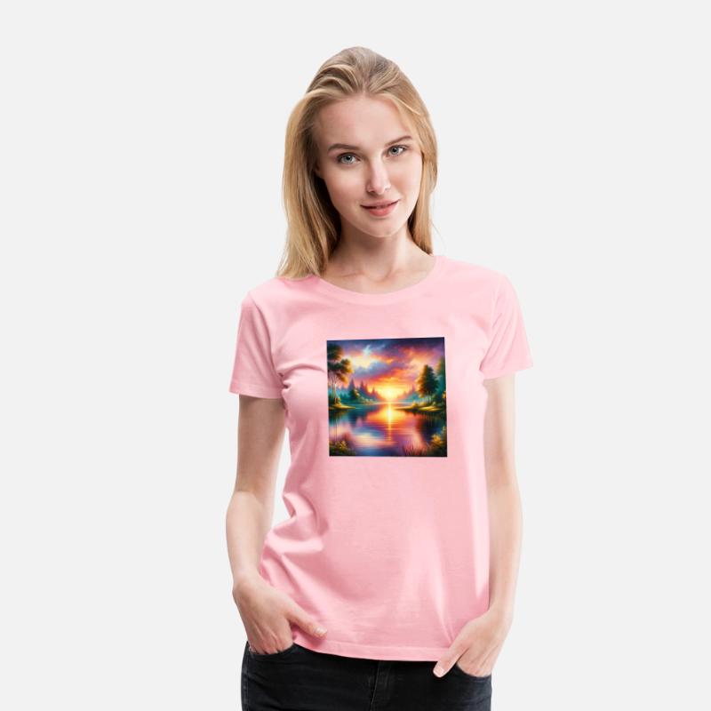 Tranquil Sunset Lakeside Serenity