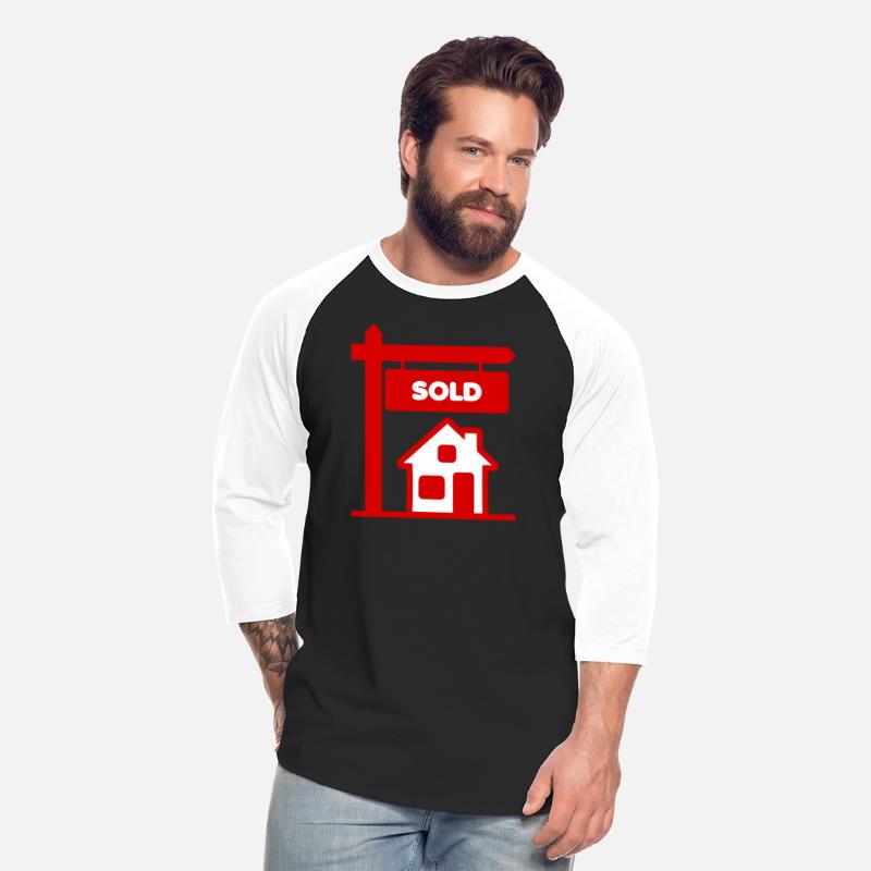 Transparent red logo signboard with sold