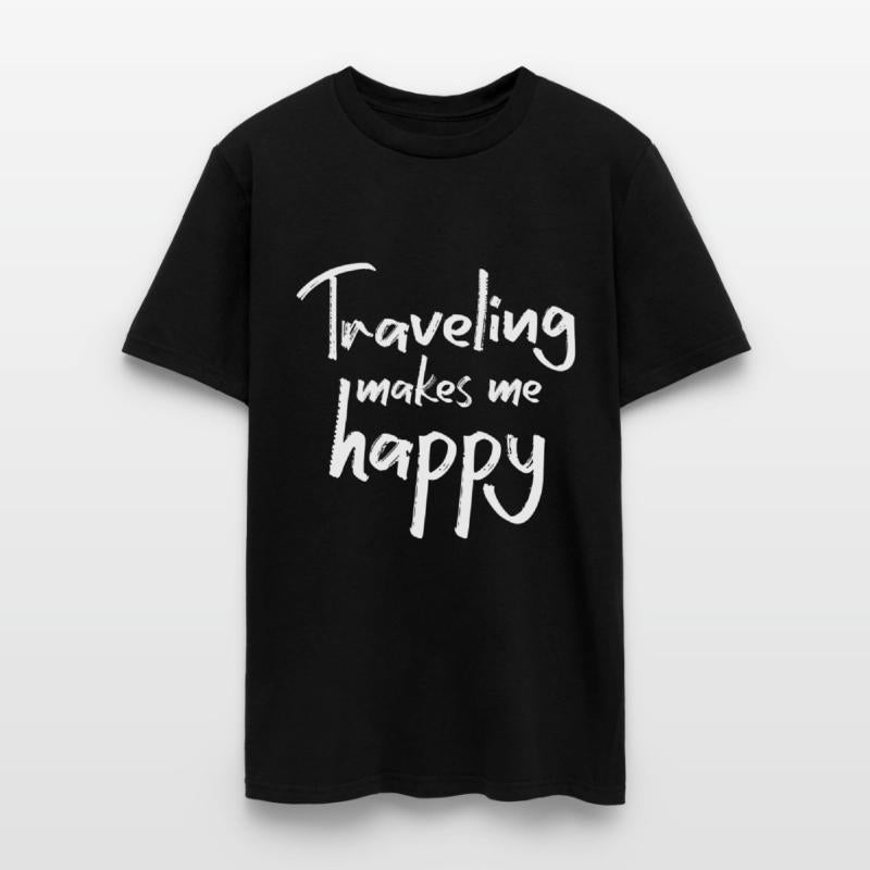 Traveling makes me happy