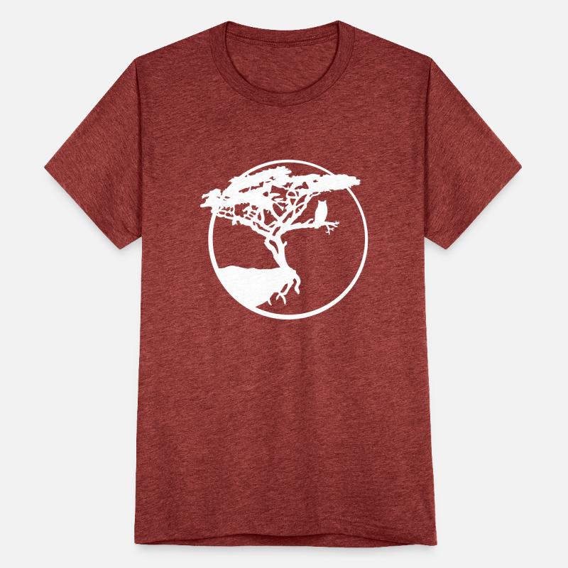 Tree Owl Bird Moon Cliff Round Night Silhouette