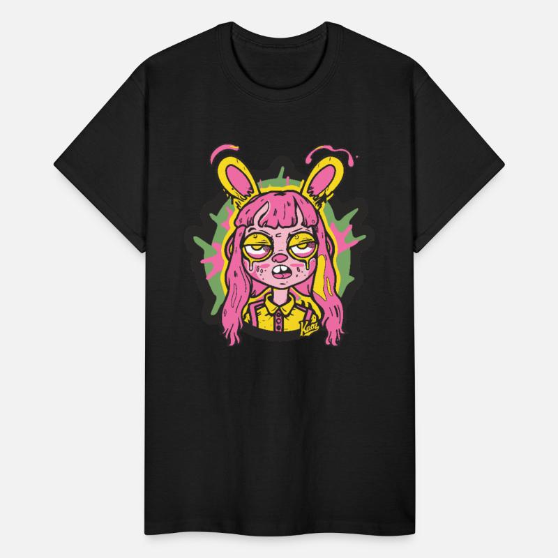 Trippy Bunny Girl Art