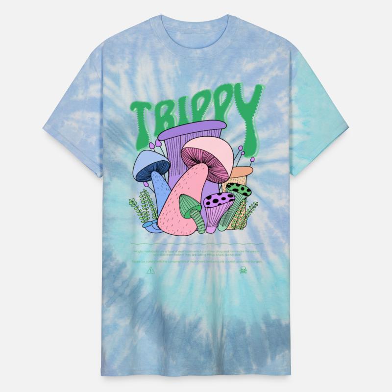 Trippy Magic Mushrooms Psychedelic Shirt neon