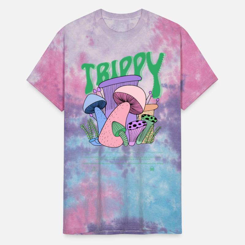Trippy Magic Mushrooms Psychedelic Shirt neon