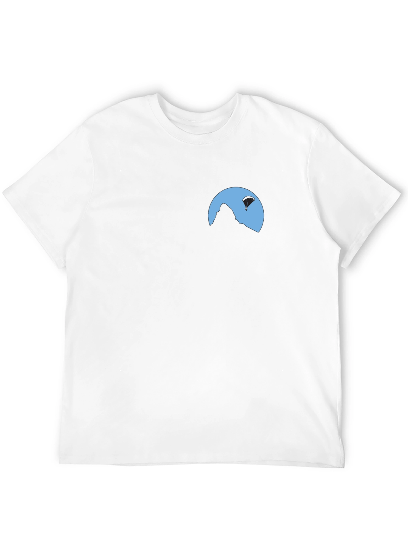 Mountain Paragliding Graphic Tee - Black