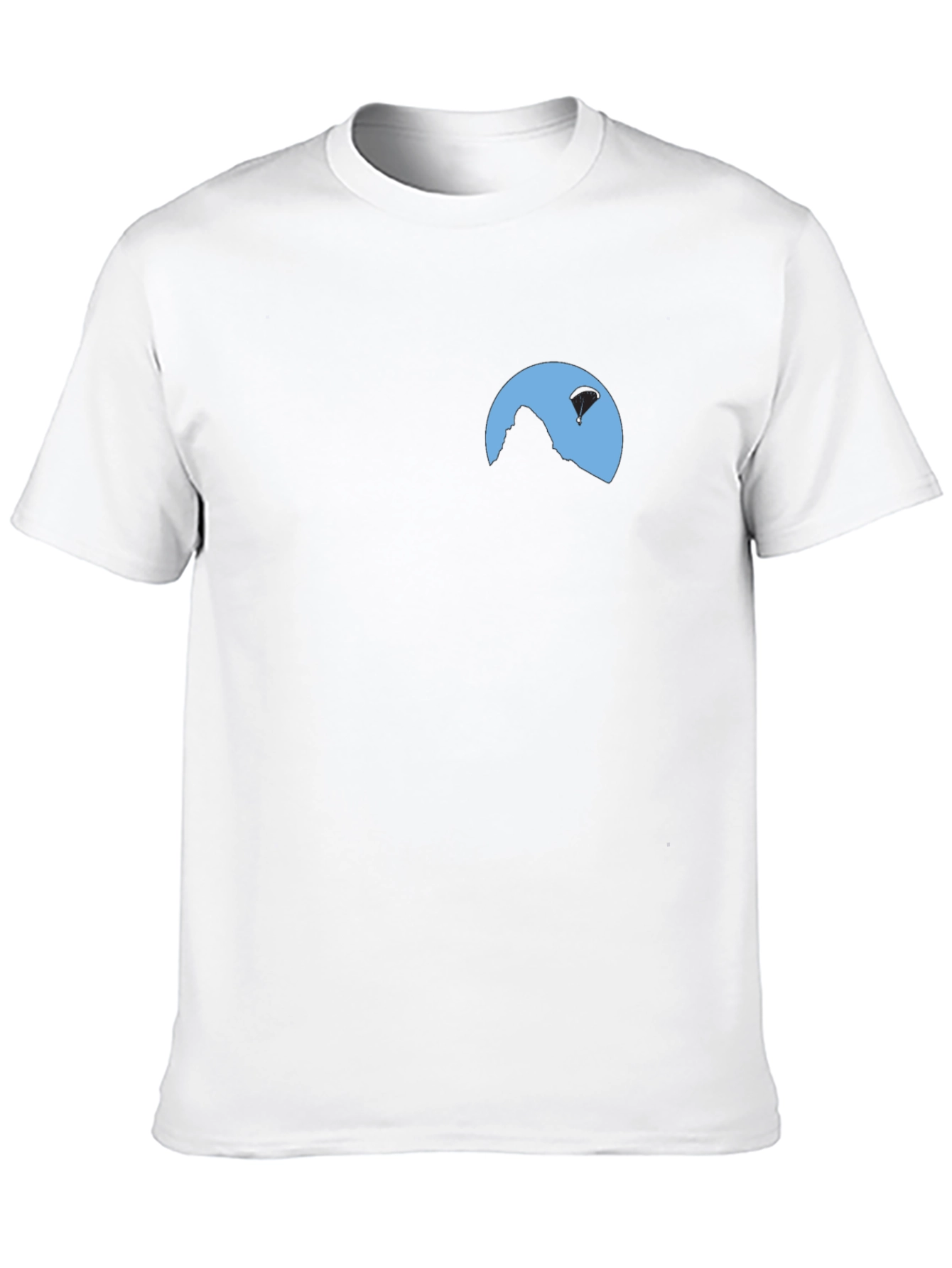 Mountain Paragliding Graphic Tee - Black