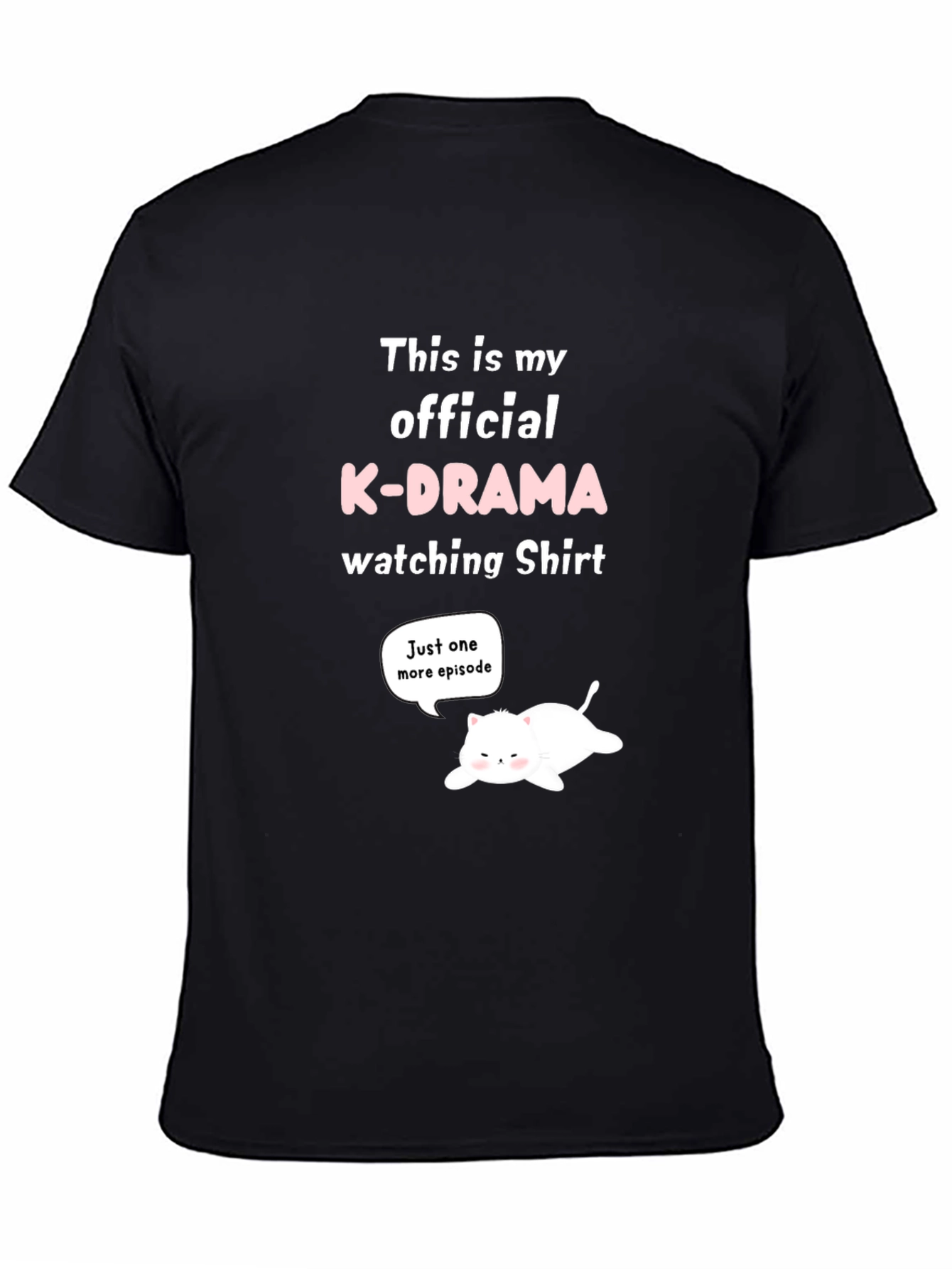 K-Drama Watching Shirt - Funny Cat Tee