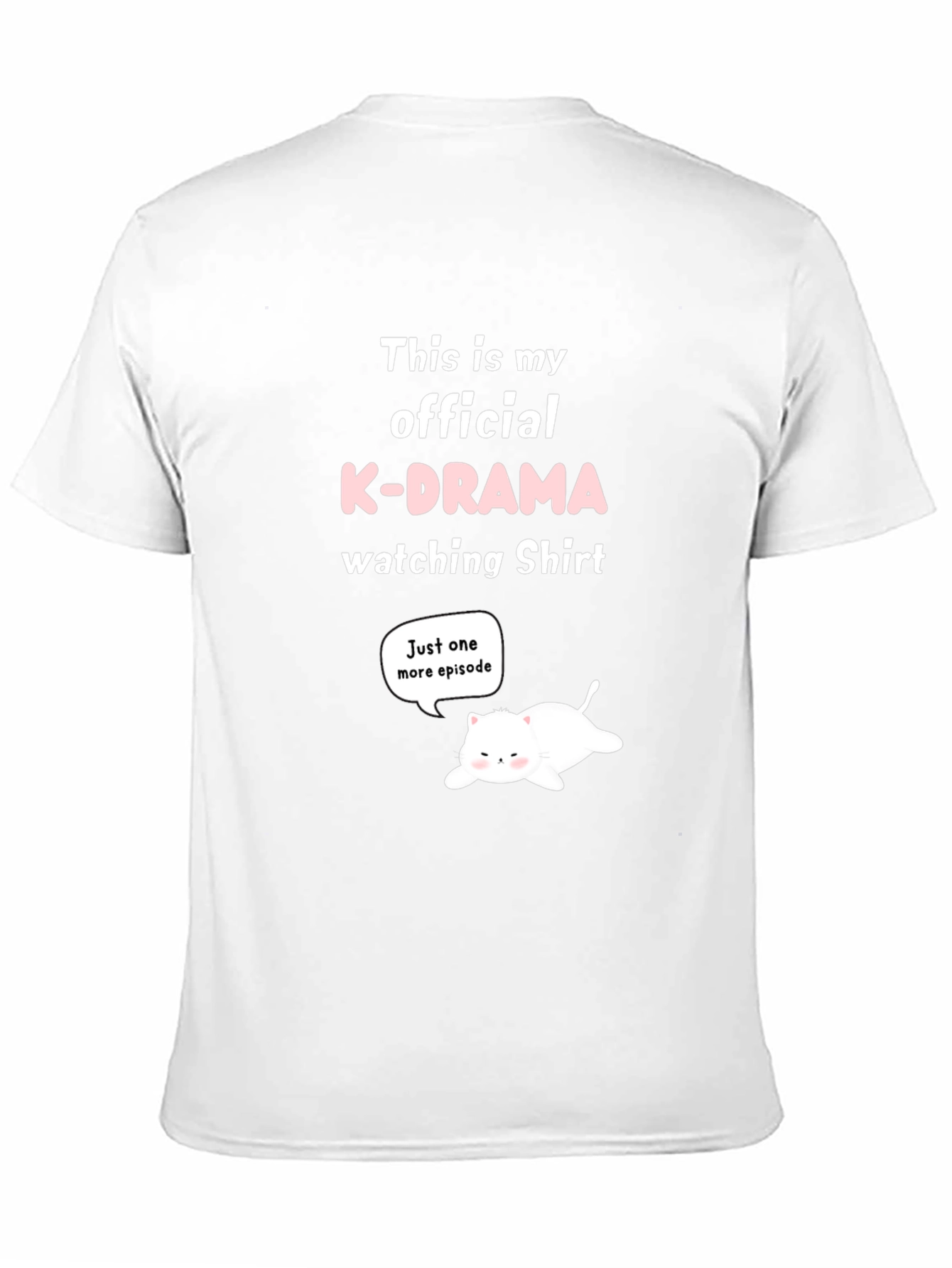K-Drama Watching Shirt - Funny Cat Tee