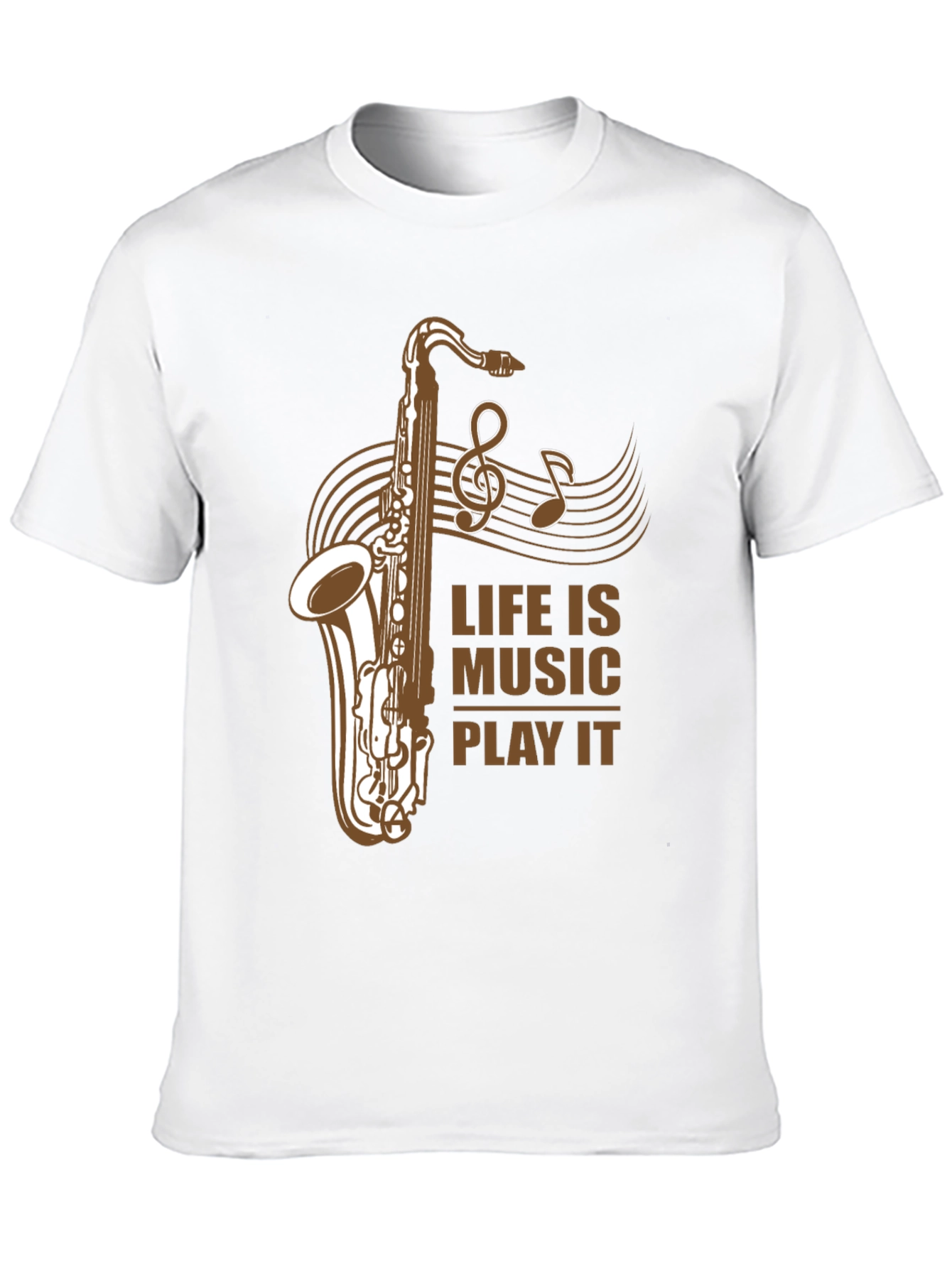 Life is Music Saxophone Graphic T-Shirt