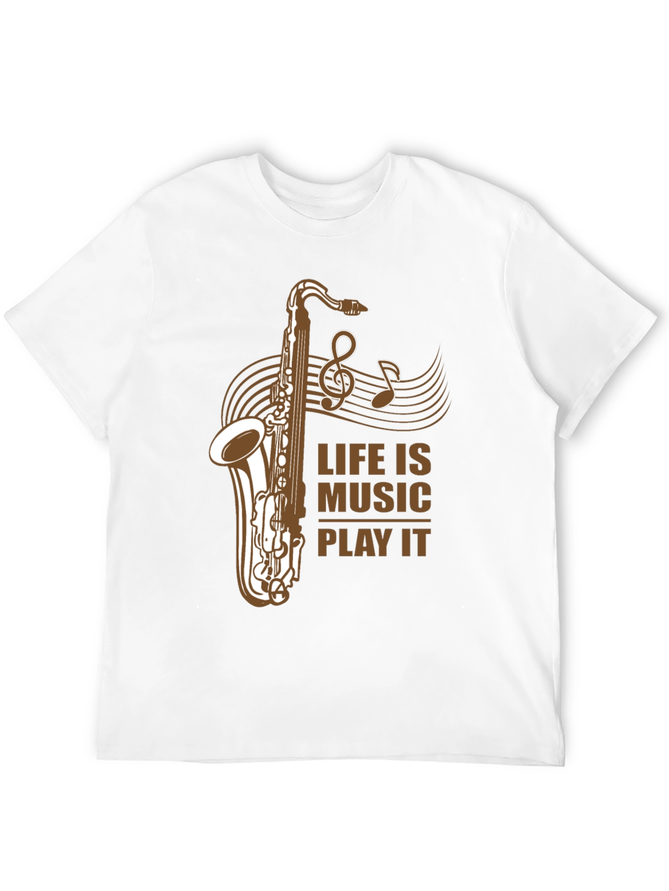 Life is Music Saxophone Graphic T-Shirt