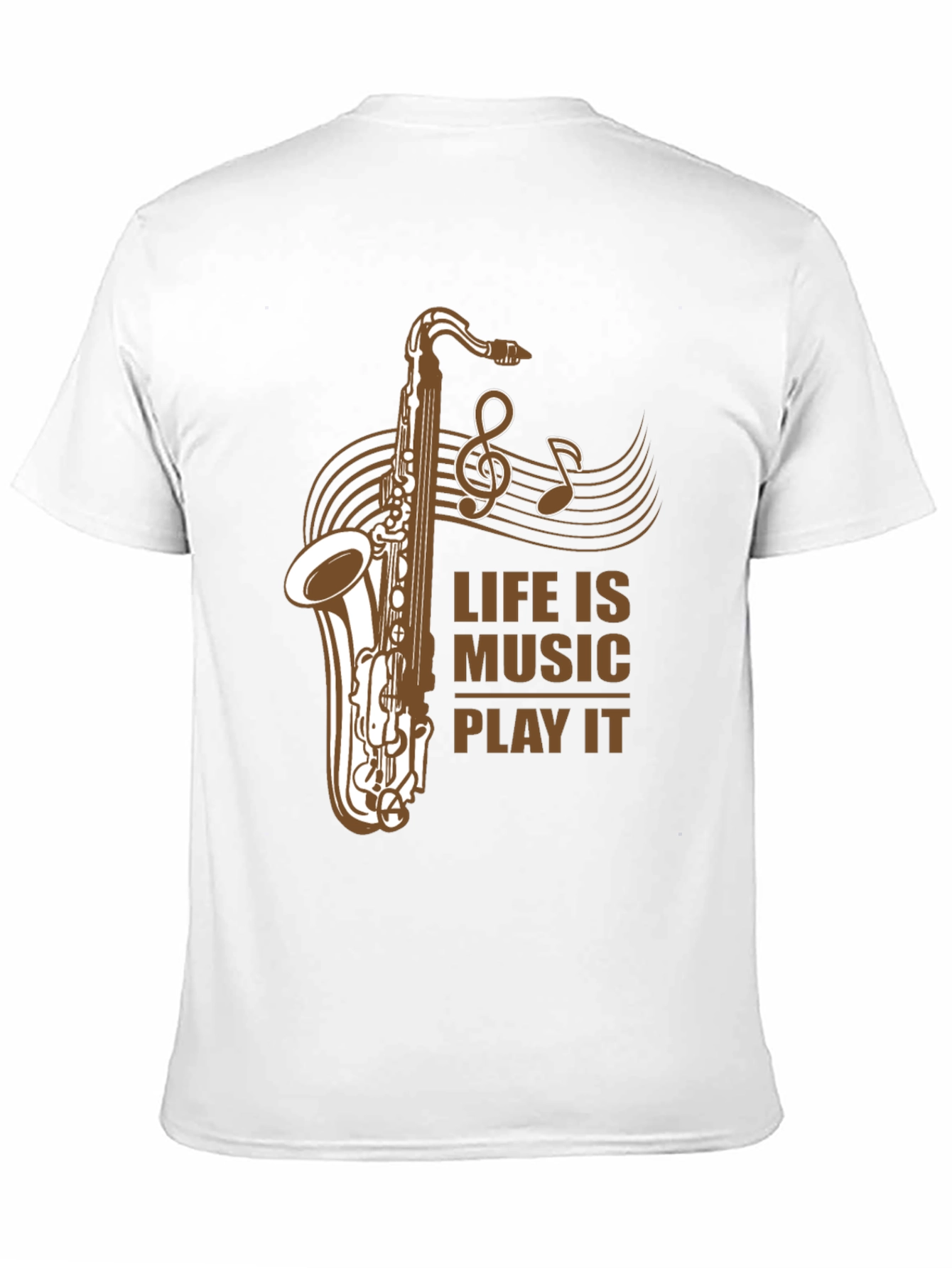 Life is Music Saxophone Graphic T-Shirt