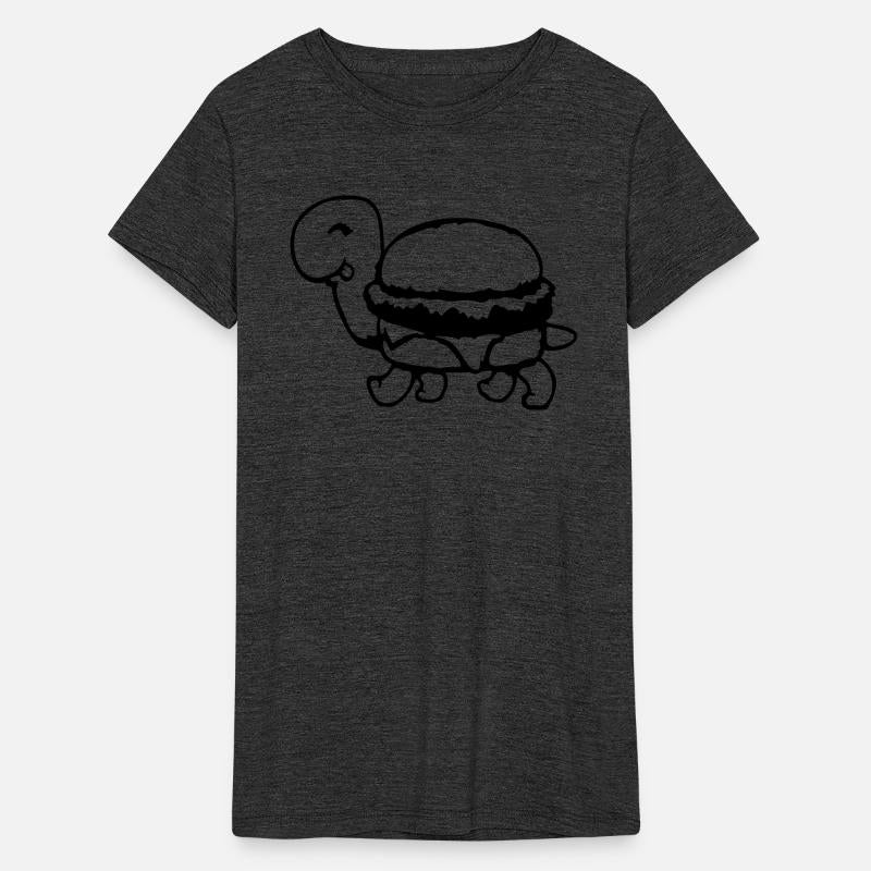 Turtle Hamburger Cheeseburger Fast Food Funny Cool
