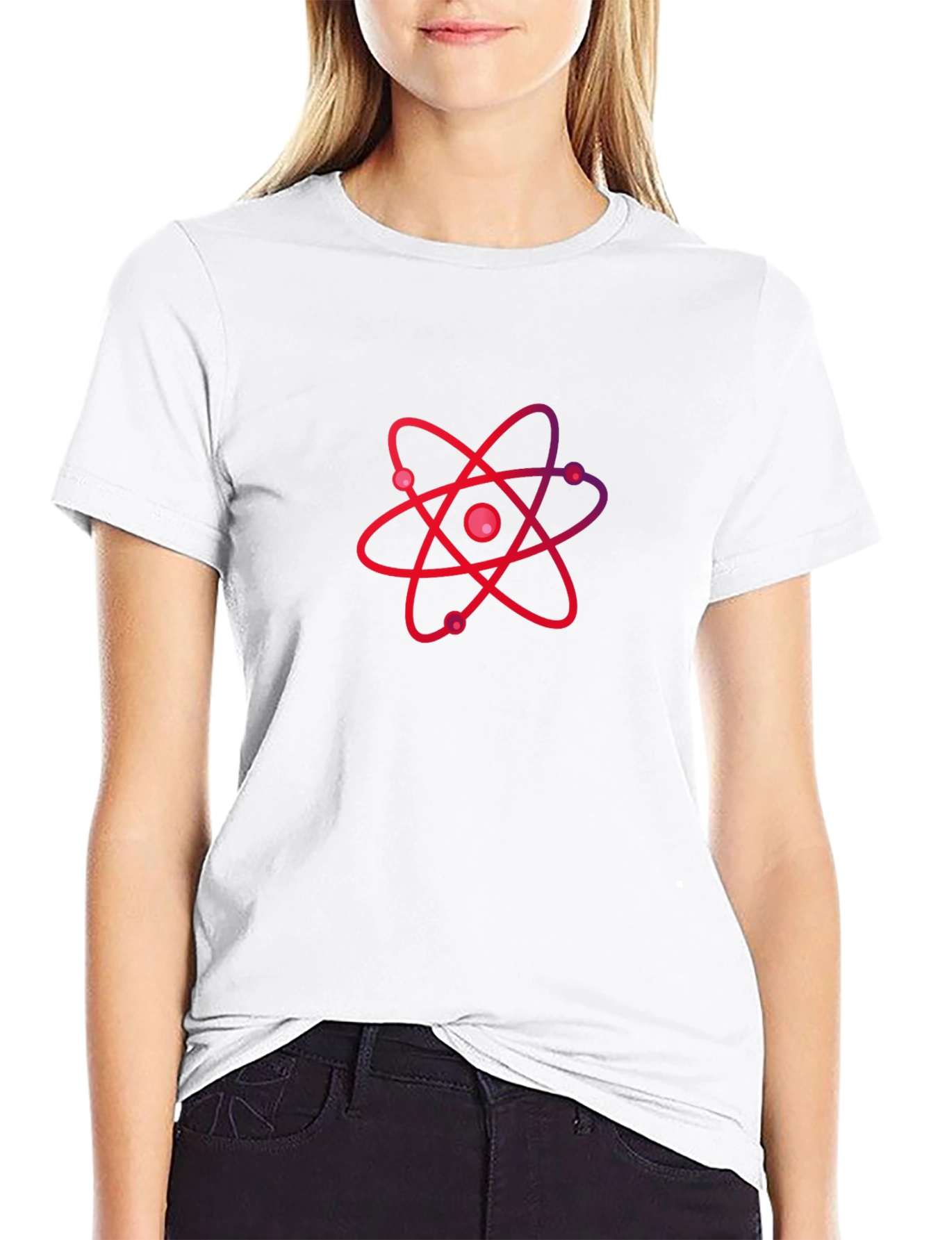 Atom Symbol Graphic Tee - Stylish Science Shirt