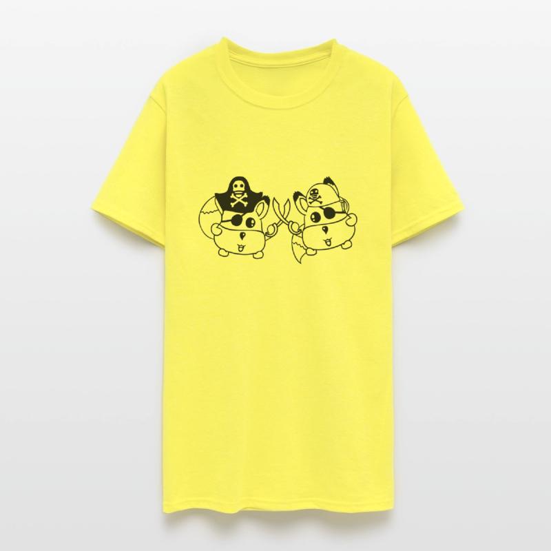 Two Little Cute Pirate Foxes Eye Patch Sabre Duel