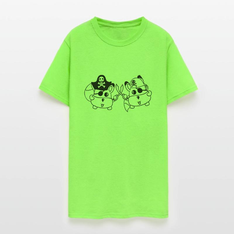 Two Little Cute Pirate Foxes Eye Patch Sabre Duel