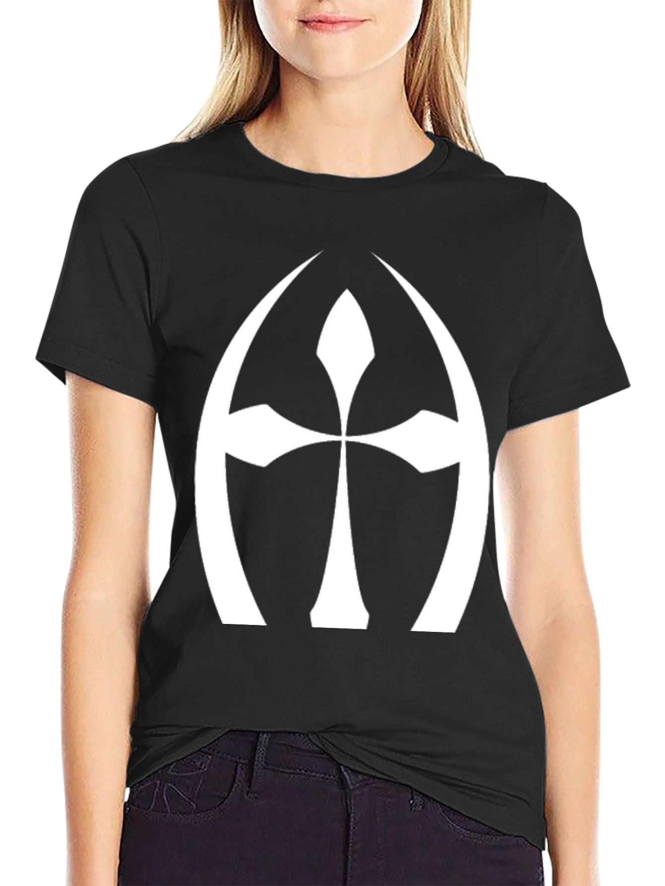 Cross Graphic Black T-Shirt