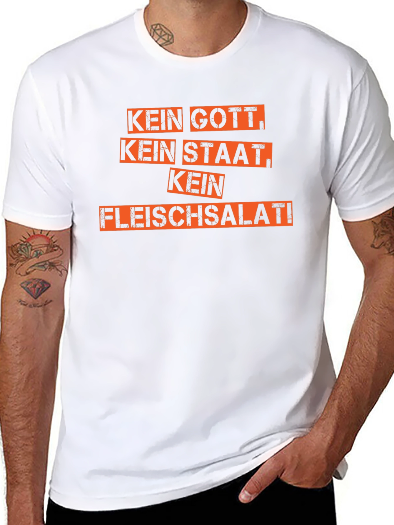 Kein Gott Kein Staat Kein Fleischsalat T-Shirt