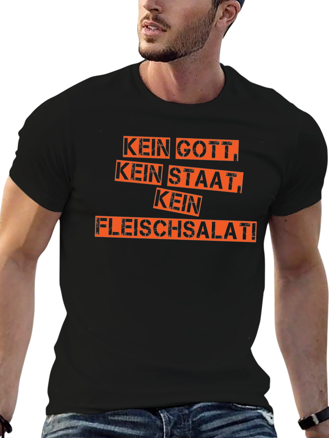 Kein Gott Kein Staat Kein Fleischsalat T-Shirt
