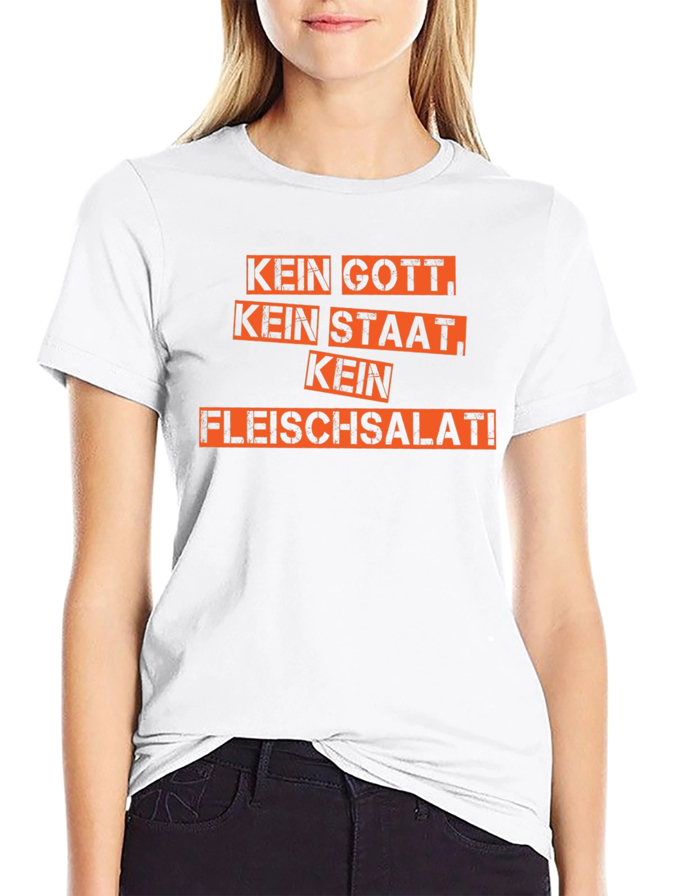 Kein Gott Kein Staat Kein Fleischsalat T-Shirt