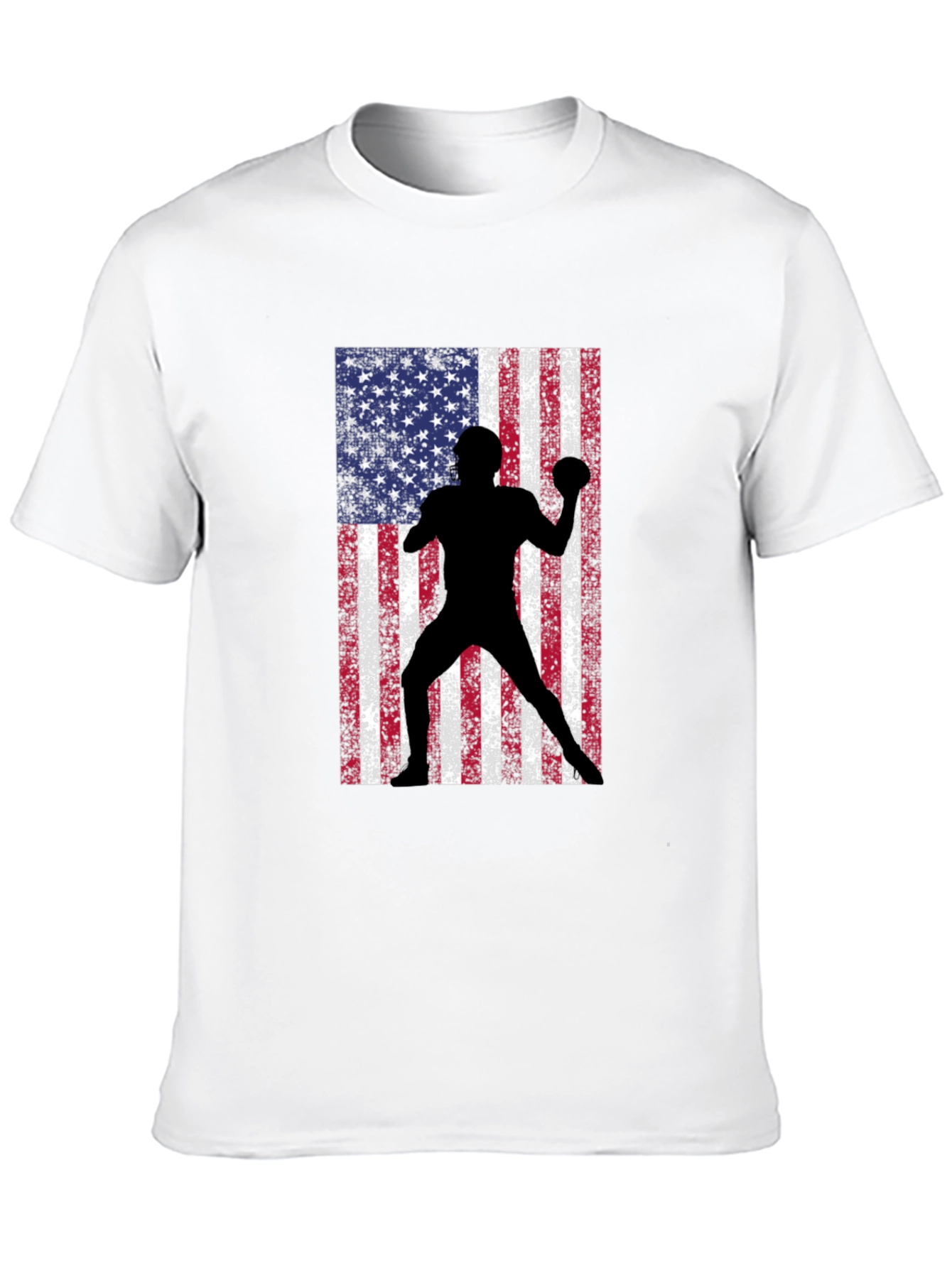American Football Flag Graphic Tee