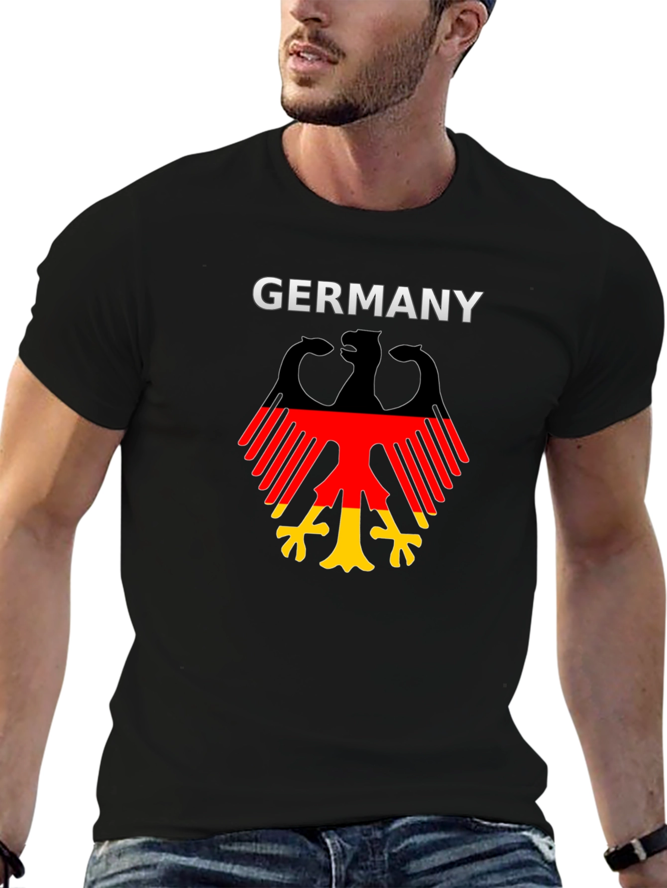 Germany Eagle Flag T-Shirt - Black