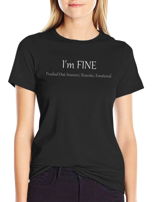 Im Fine Black Graphic Tee