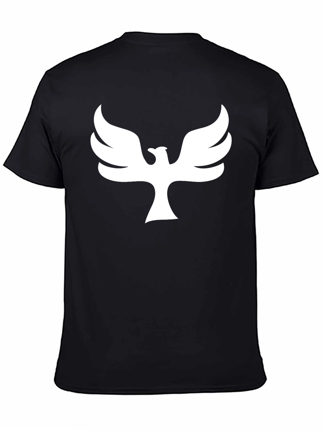 Phoenix Graphic Print T-Shirt - Black