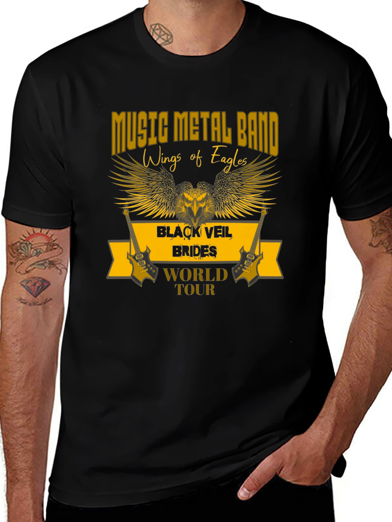 Black Veil Brides World Tour Graphic T-Shirt