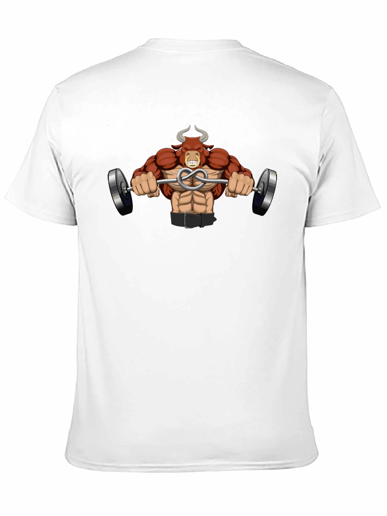 Bull Bodybuilder Black T-Shirt
