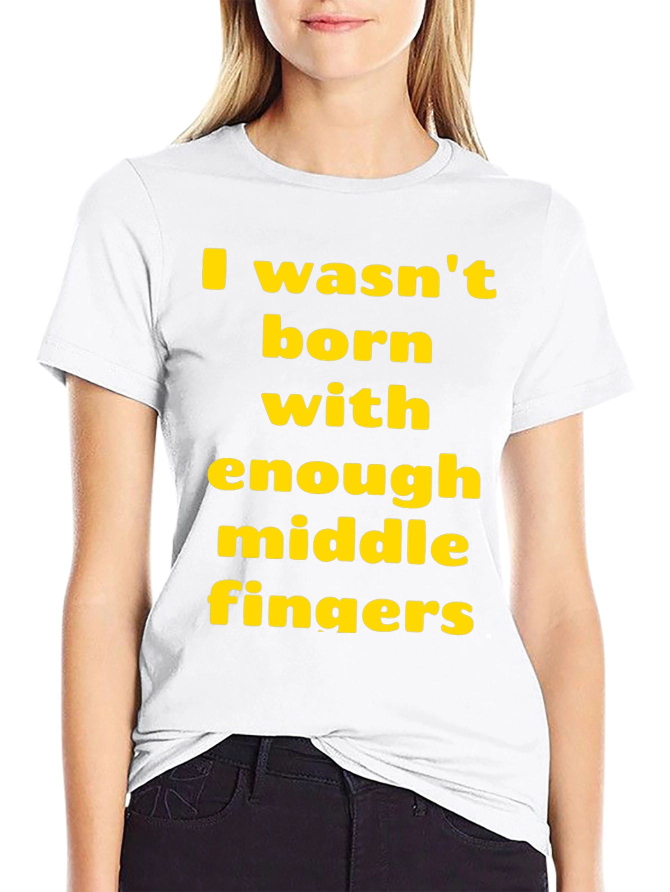 Funny Sarcastic T-Shirt: Middle Finger Graphic Tee