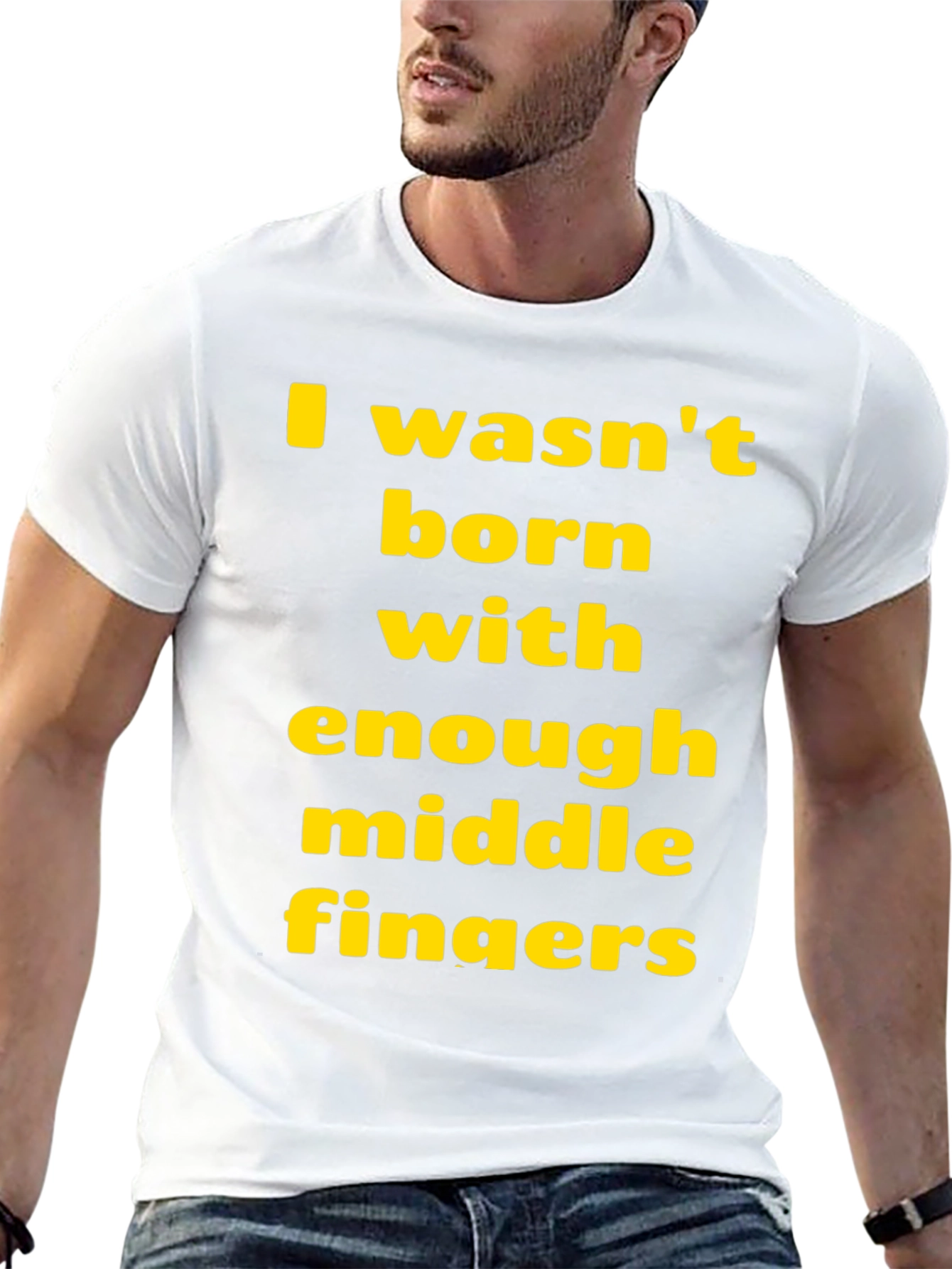 Funny Sarcastic T-Shirt: Middle Finger Graphic Tee