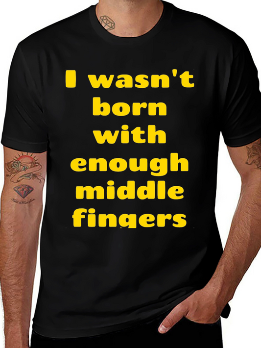 Funny Sarcastic T-Shirt: Middle Finger Graphic Tee