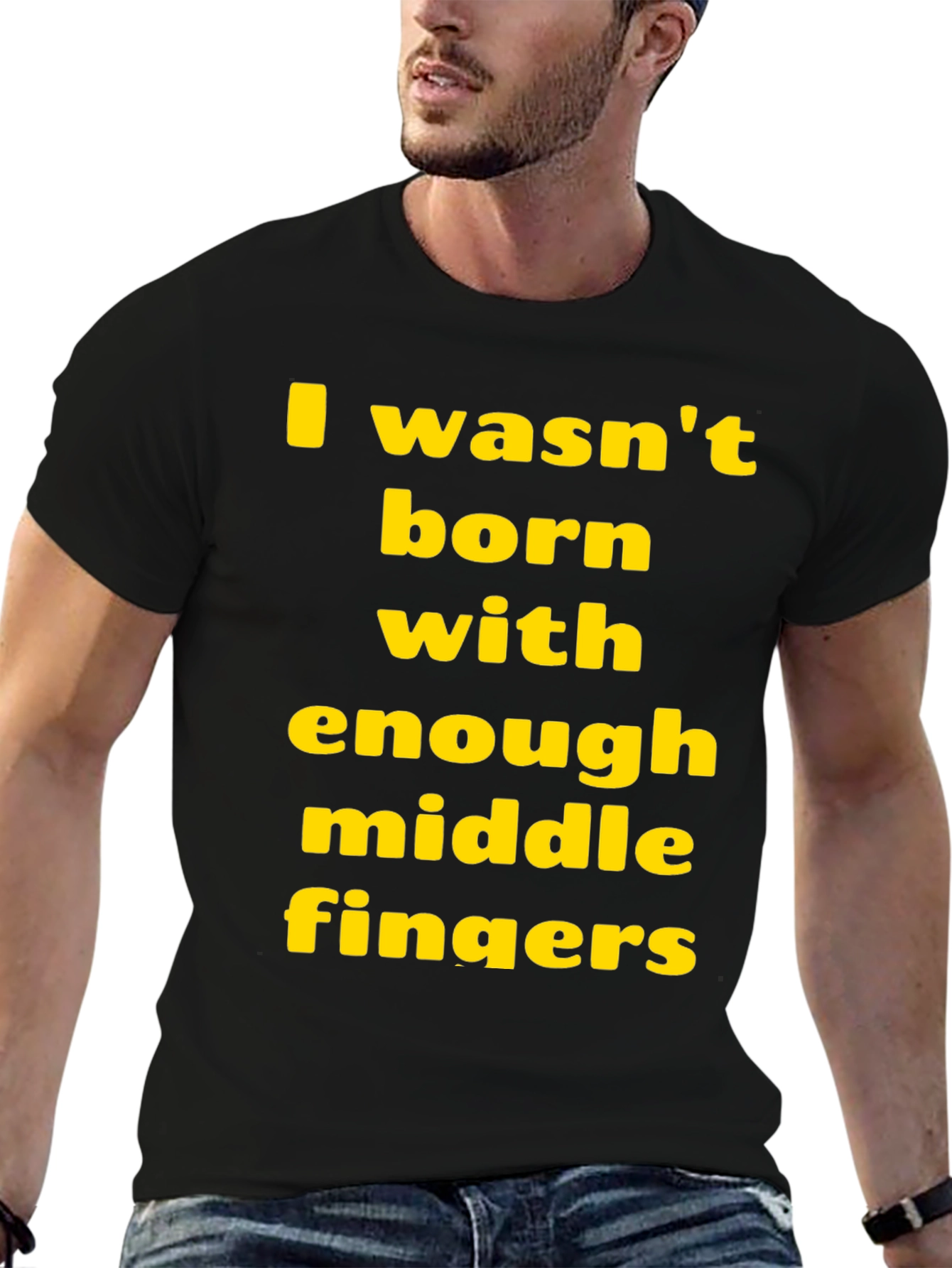 Funny Sarcastic T-Shirt: Middle Finger Graphic Tee